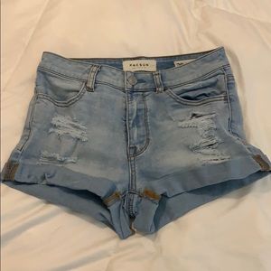 PACSUN high rise shortie shorts sz 24